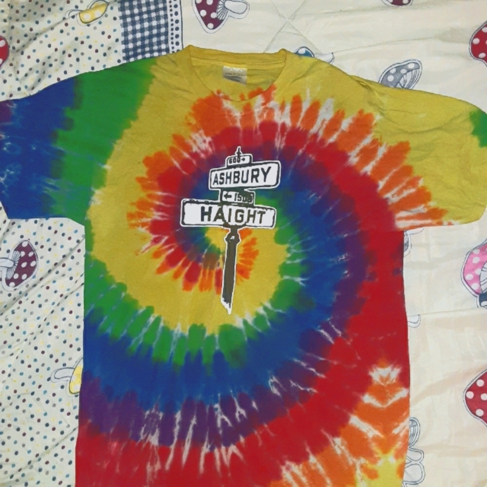Print tie dye t-shirt from San Francisco